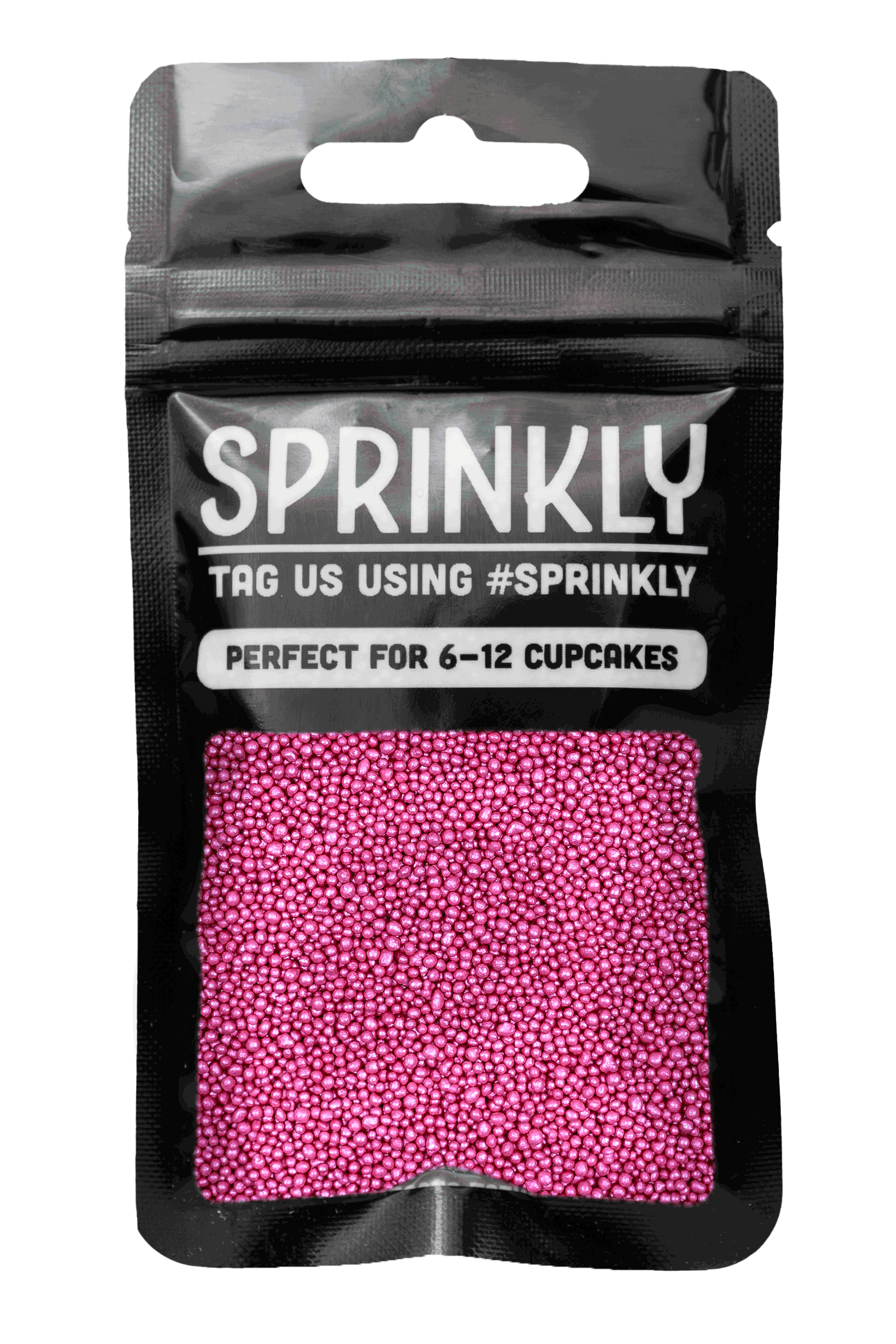 Glimmer 100's & 1000's - Deep Pink Sprinkles Sprinkly 30g Sample Packet