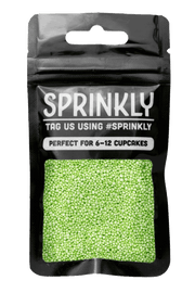 Glimmer 100's & 1000's - Pastel Green (No E171) Sprinkles SPRINKLY