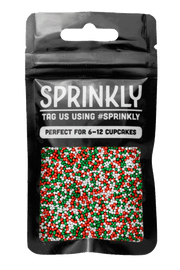 Glimmer 100's & 1000's - Red, White & Green (No E171) Sprinkles SPRINKLY