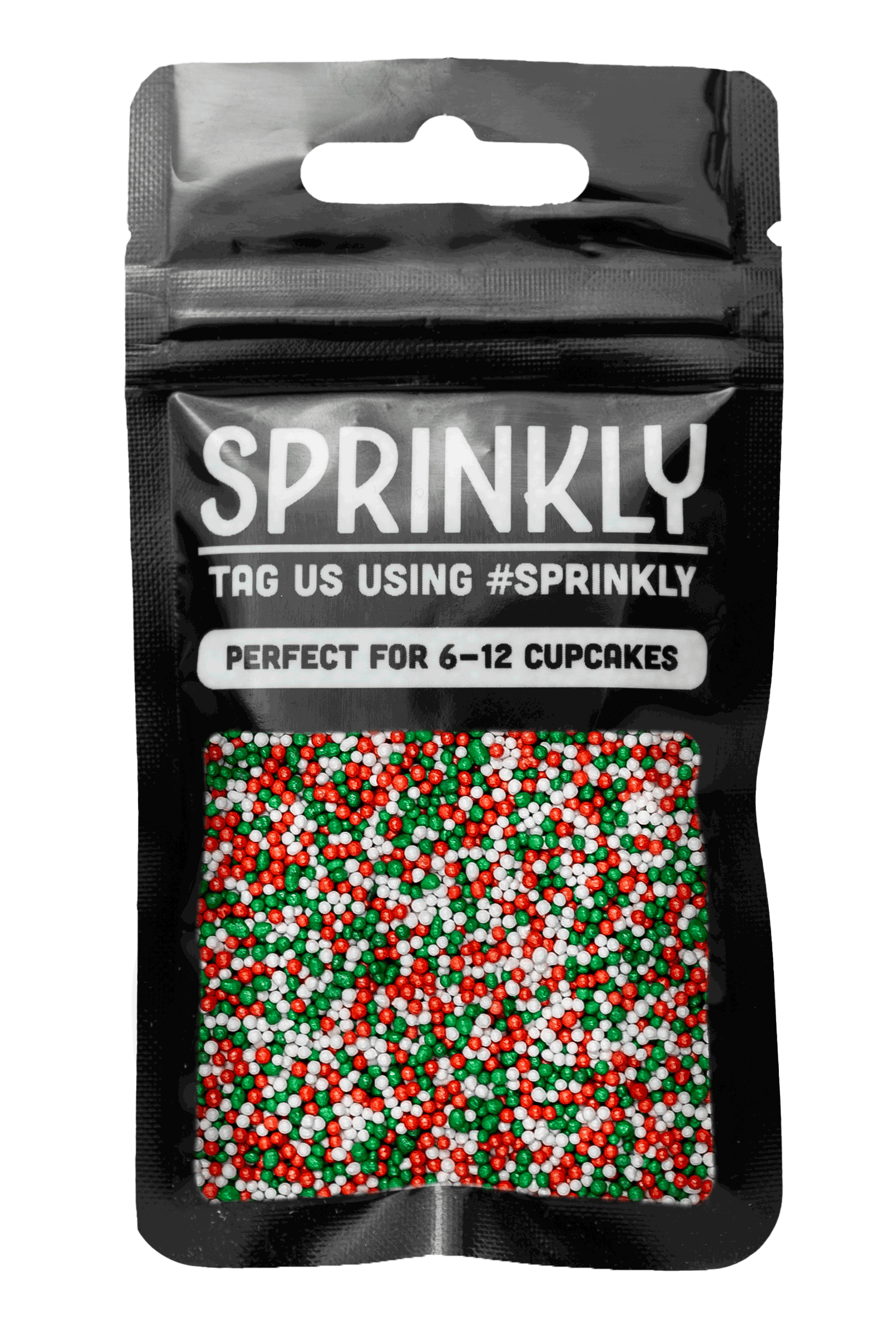 Glimmer 100's & 1000's - Red, White & Green (No E171) Sprinkles SPRINKLY