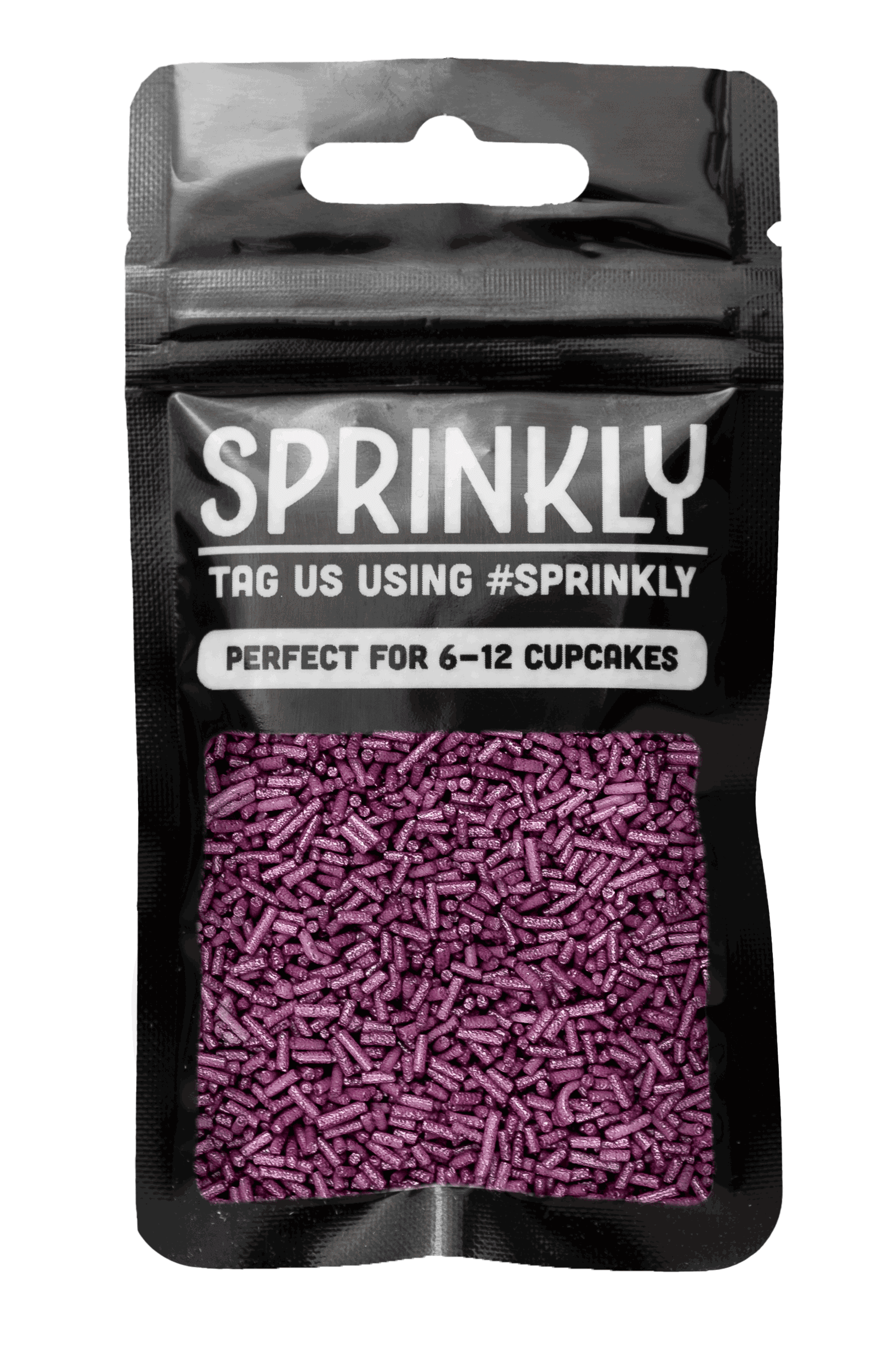 Glimmer Strands - Aubergine (No E171) Sprinkles SPRINKLY