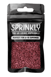 Glimmer Strands - Bordeaux (No E171) Sprinkles SPRINKLY