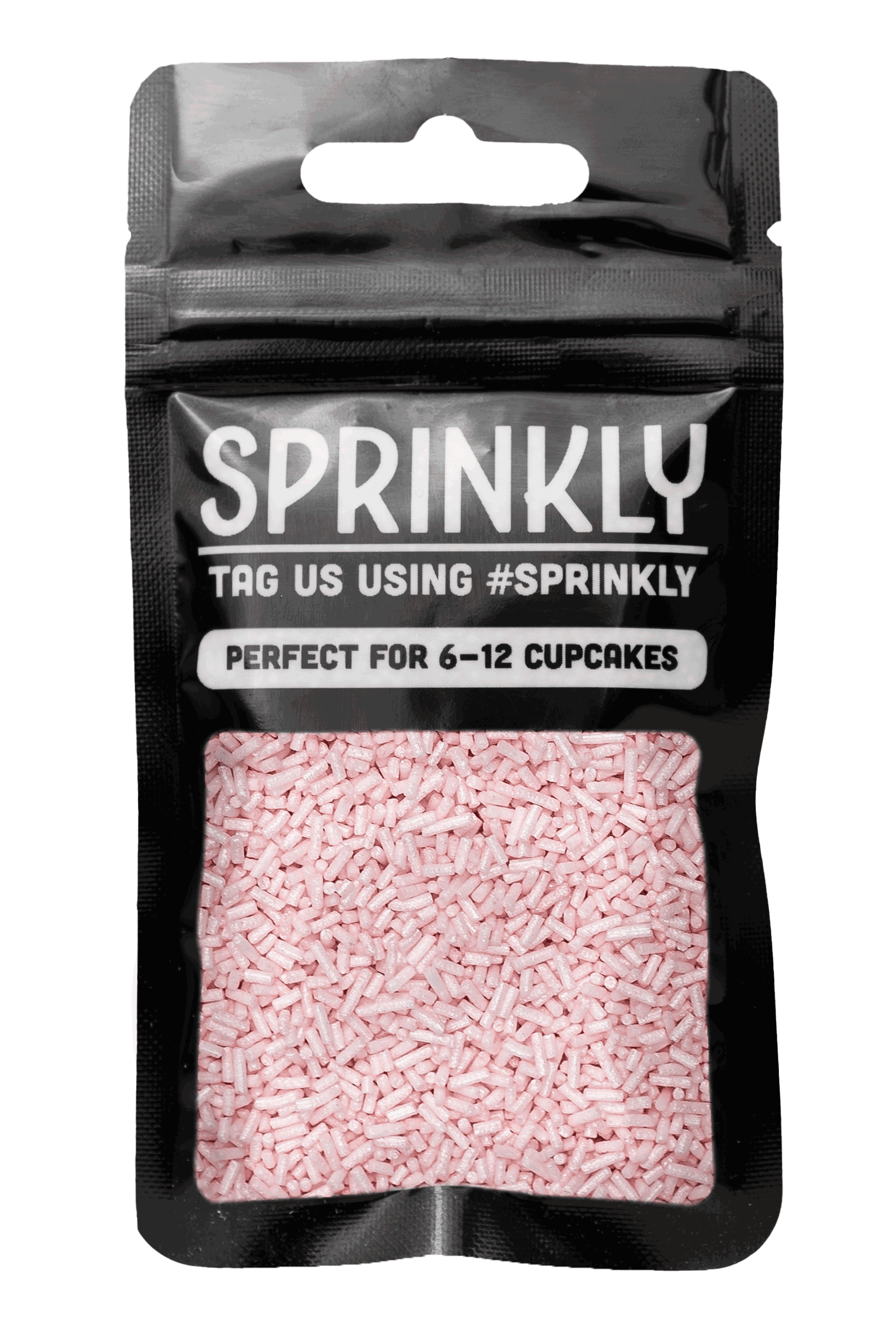 Glimmer Strands - Pastel Pink (No E171) Sprinkles SPRINKLY