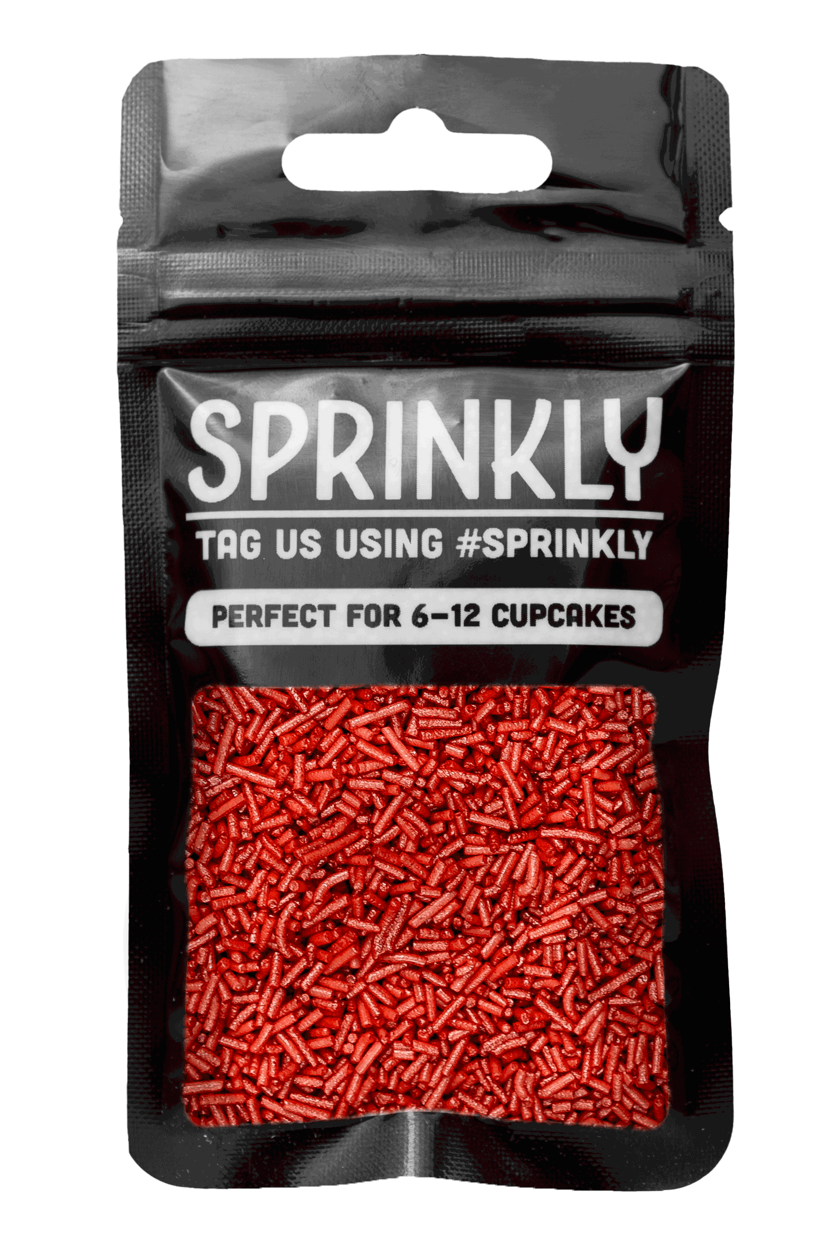 Glimmer Strands - Red (No E171) Sprinkles SPRINKLY