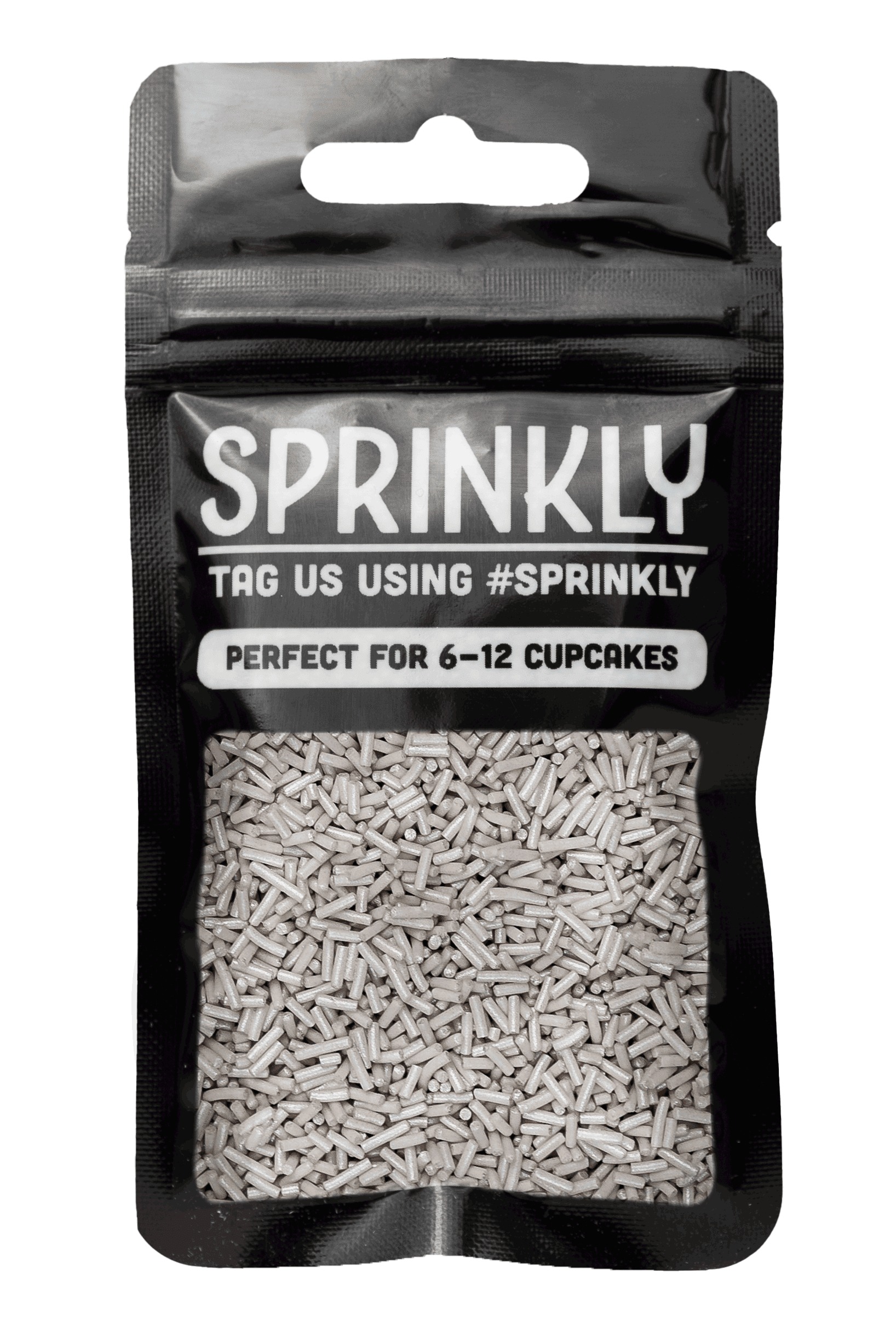 Glimmer Strands - Silver (No E171) Sprinkles SPRINKLY