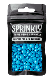 Mini Chocolate Beans - Baby Blue Sprinkles Sprinkly 30g Sample Packet
