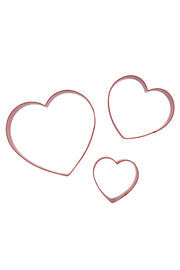 PME Valentine’s Cookie Cutter Set of 3 - Hearts Cake Tool PME