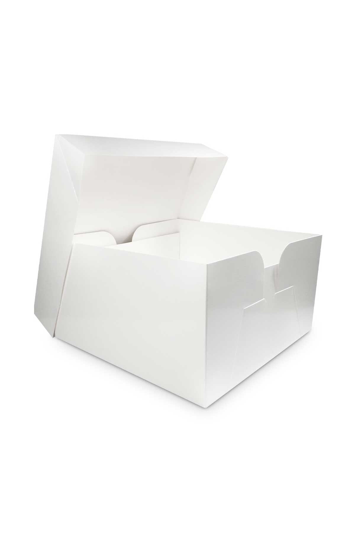 Single White Cake Box & Lid Cake Box Sprinkly 