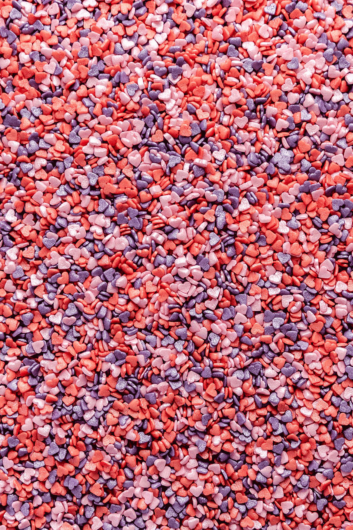 Hearts - Pink, Violet & Red (Mini) Sprinkles Sprinkly