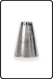 JEM Nozzle, Loose - Large Fine Star Savoy #3ES Piping Nozzle JEM