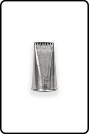 JEM Nozzle, Loose - Medium Ribbed/Plain Basketweave Nozzle #2B Piping Nozzle JEM