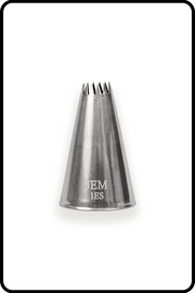 JEM Nozzle, Loose - Small Fine Star Savoy Nozzle #1ES Piping Nozzle JEM