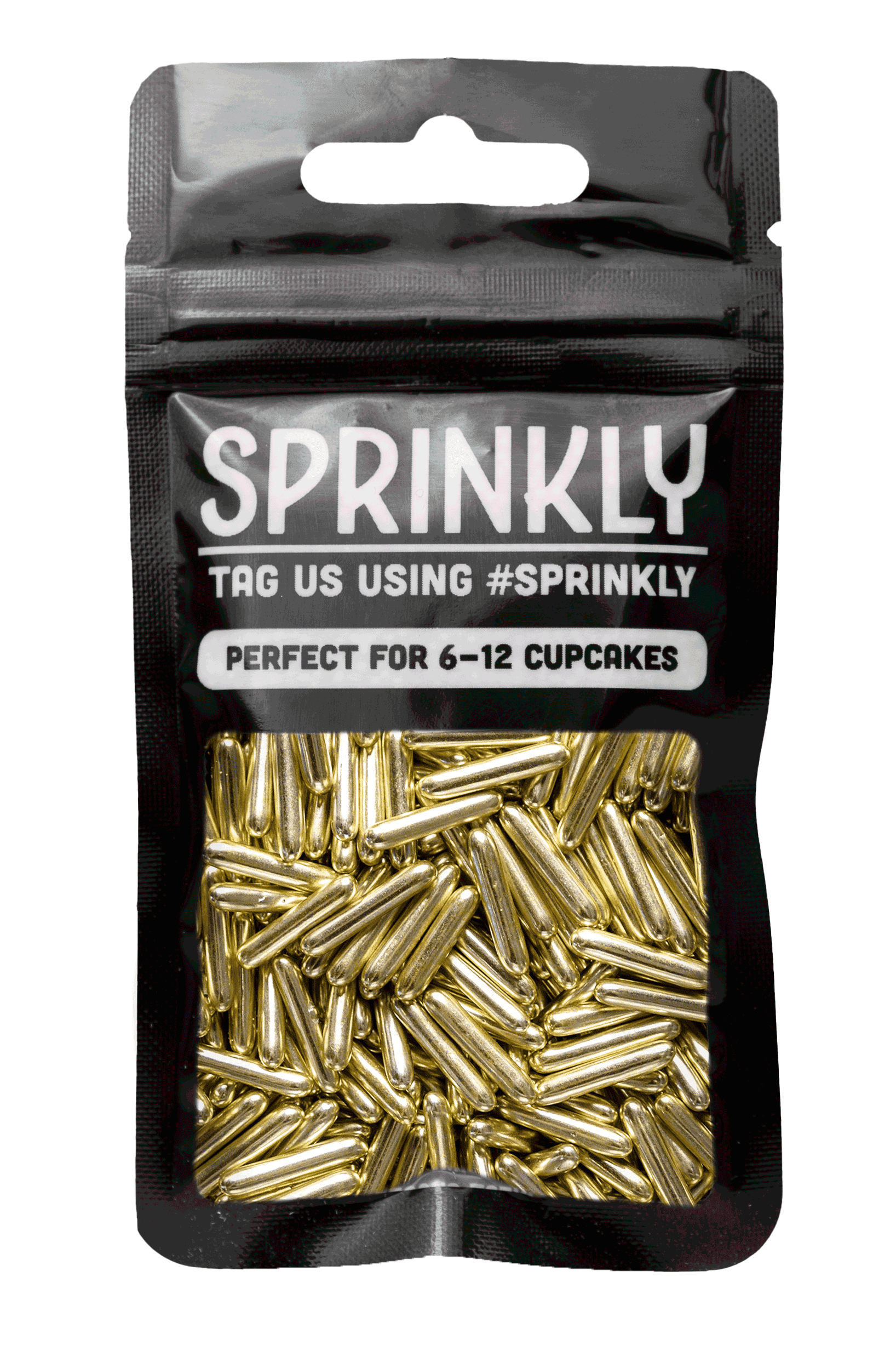 Metallic Rods - Gold Sprinkles Sprinkly 25g Sample Packet 