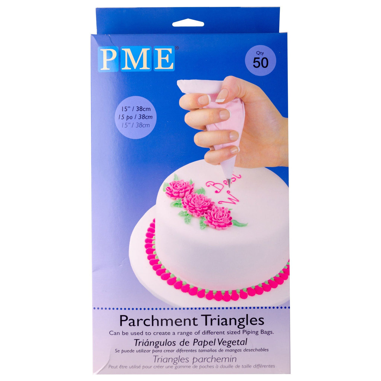 PME 50 Parchment Triangles Piping Bags PME