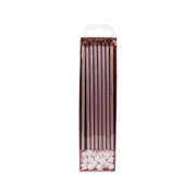 PME - Candles - Rose Gold Extra Tall W/ Holders (7") - Pk/16 Birthday Candles PME
