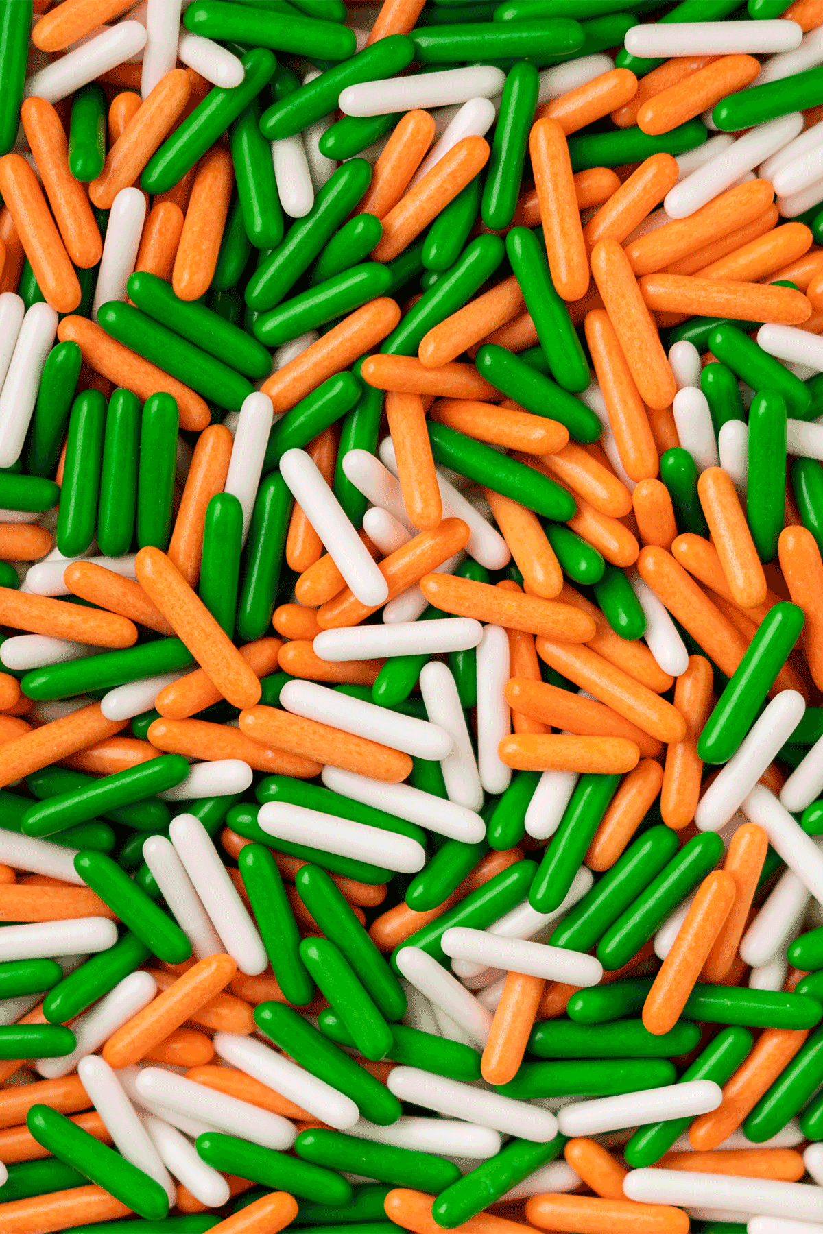 Polished Rods - Orange, Green & White (St Patricks Blend ๐ฎ๐ช) Sprinkles Sprinkly