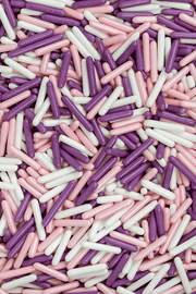 Polished Rods - Pink, White & Purple Sprinkles Sprinkly