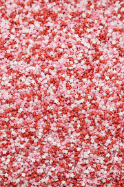Stars - Pink, White & Red (Valentines Mix) Sprinkles SPRINKLY
