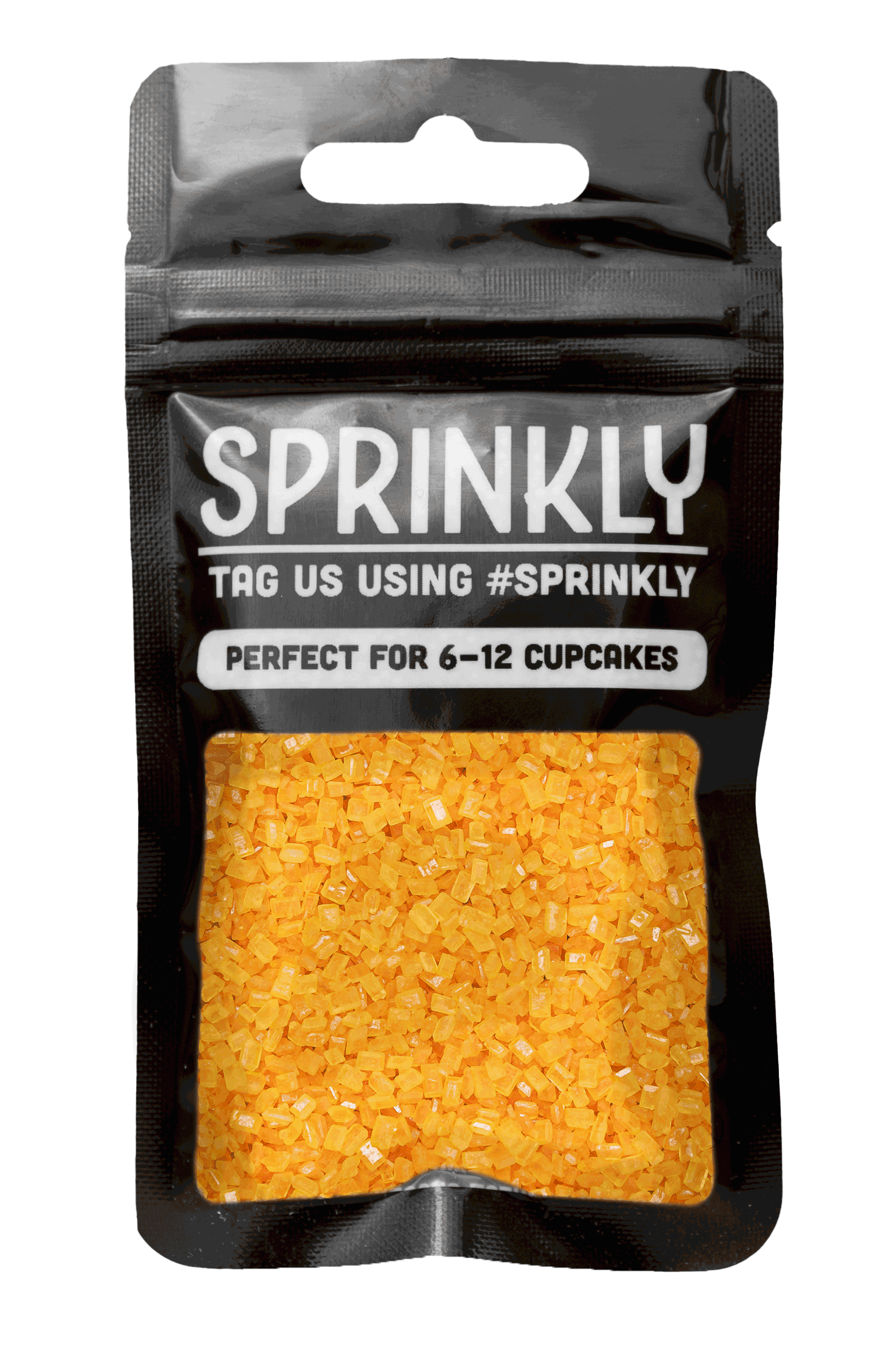 Sugar Crystals - Orange Sprinkles Sprinkly 30g Sample Packet