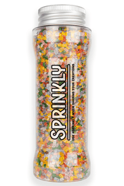 Sugar Crystals - Rainbow Sprinkles Sprinkly 175ml/6oz Pot