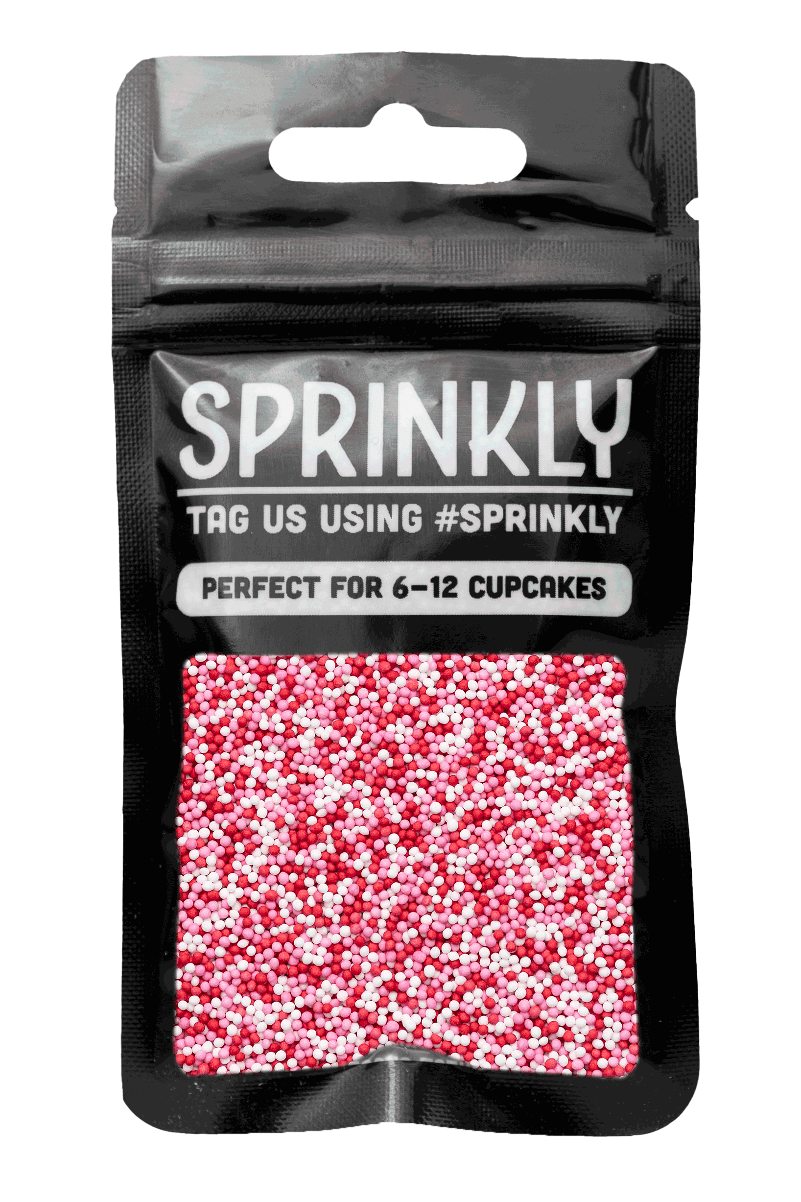 100's & 1000's - Pink, White & Red (Valentines Mix) Sprinkles SPRINKLY 30g Sample Packet 