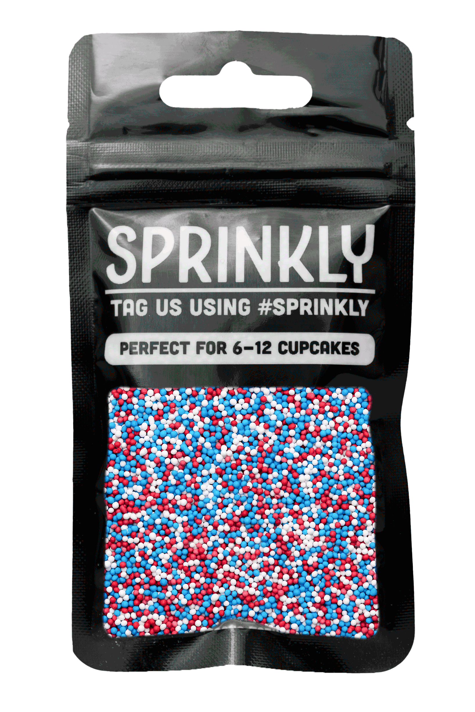 100's & 1000's - Red, White & Blue Sprinkles SPRINKLY 30g Sample Packet 