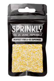 100's & 1000's - White & Gold Sprinkles SPRINKLY 30g Sample Packet 