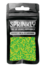 100's & 1000's - Yellow & Green Sprinkles SPRINKLY 30g Sample Packet 