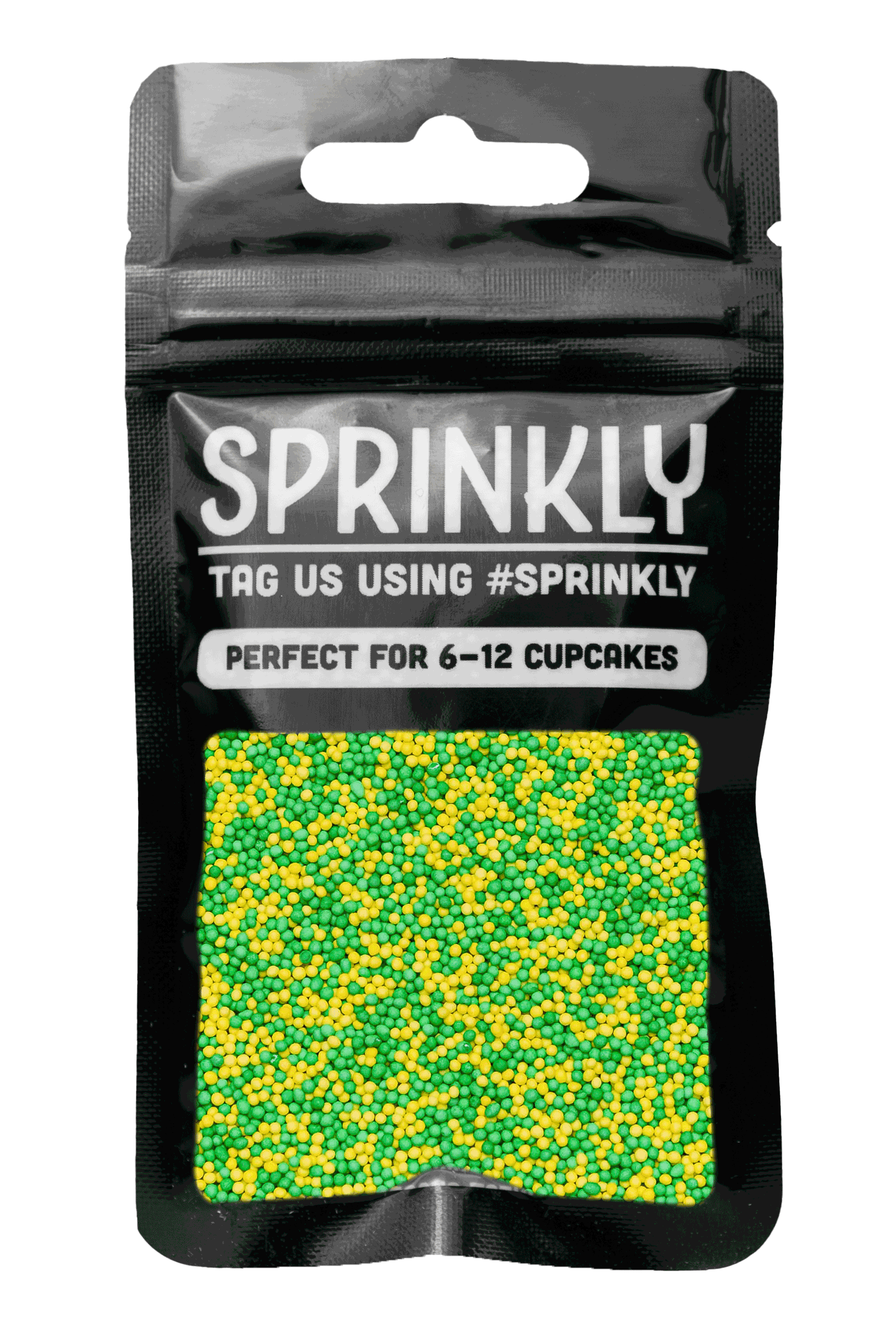 100's & 1000's - Yellow & Green Sprinkles SPRINKLY 30g Sample Packet 