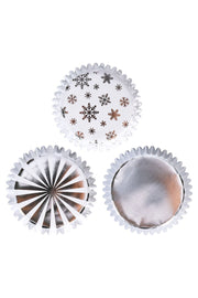 Cupcake Cases - Christmas Metallic Gold & Silver (Pack of 100) PME 