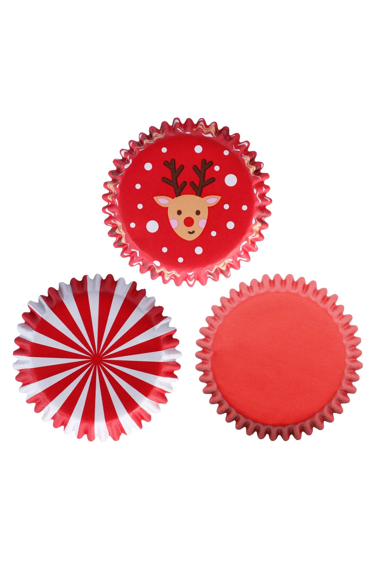 Cupcake Cases - Christmas Santa Mix (Pack of 100) PME 