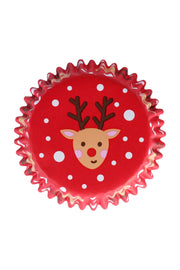 Cupcake Cases - Christmas Santa Mix (Pack of 100) PME 