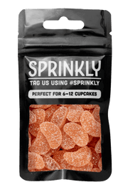 Fruit Jelly Segments - Orange Sprinkles SPRINKLY 30g Sample Packet 