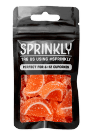 Fruit Jelly Slices - Orange Sprinkles SPRINKLY 30g Sample Packet 