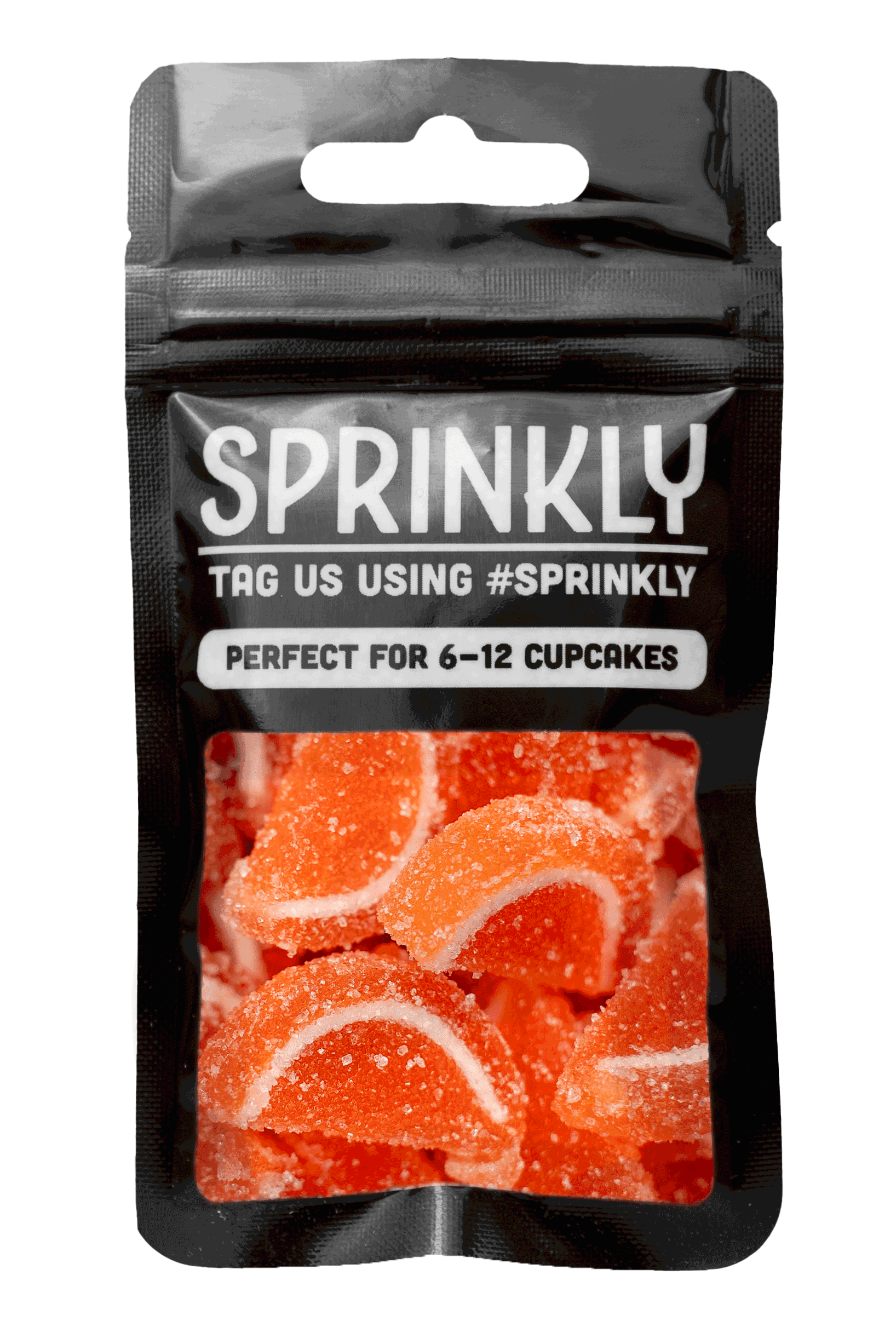 Fruit Jelly Slices - Orange Sprinkles SPRINKLY 30g Sample Packet 