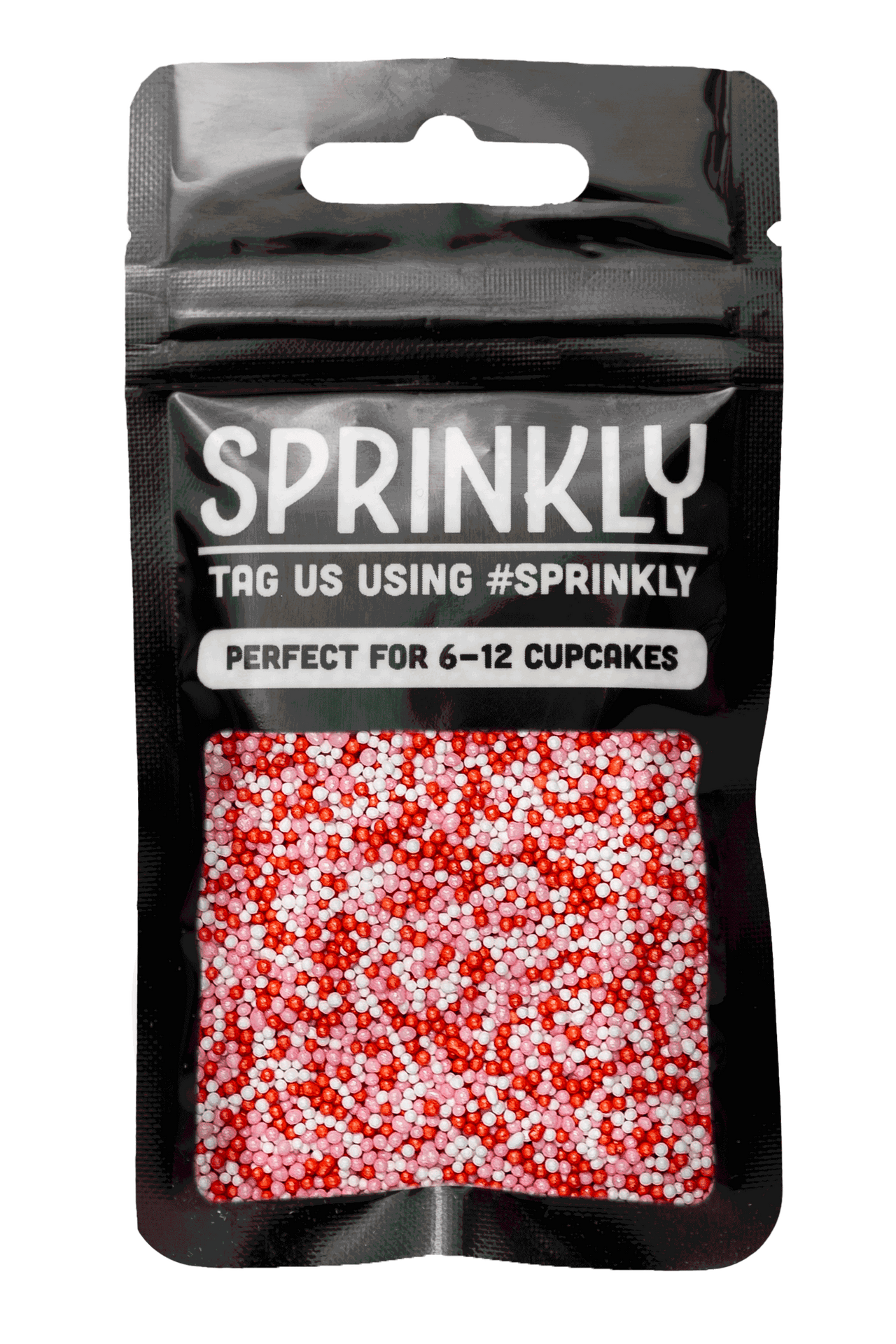 Glimmer 100's & 1000's - Pink, Red & White (No E171) Sprinkles SPRINKLY 