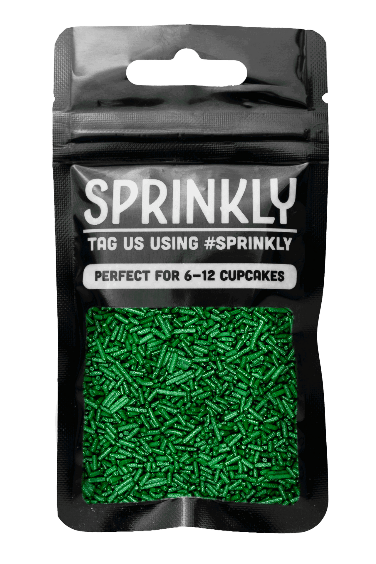 Glimmer Strands - Dark Green (No E171) Sprinkles SPRINKLY