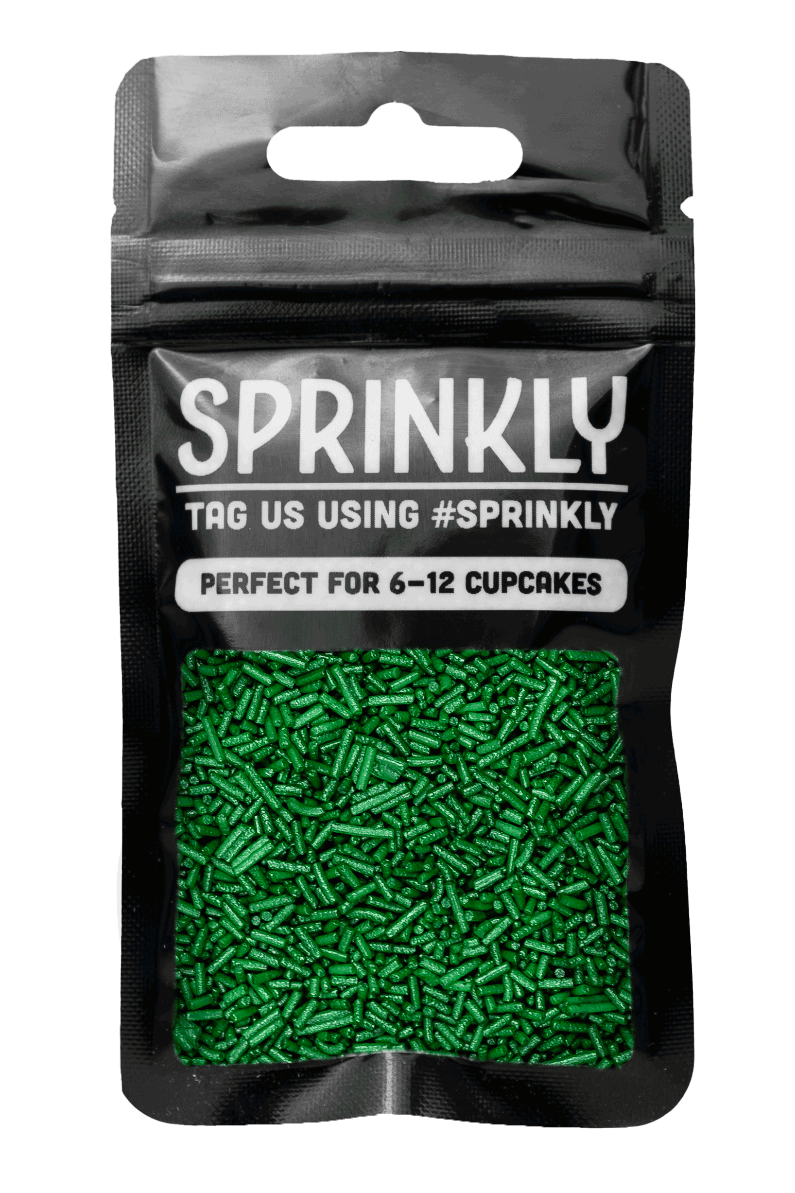 Glimmer Strands - Dark Green (No E171) Sprinkles SPRINKLY