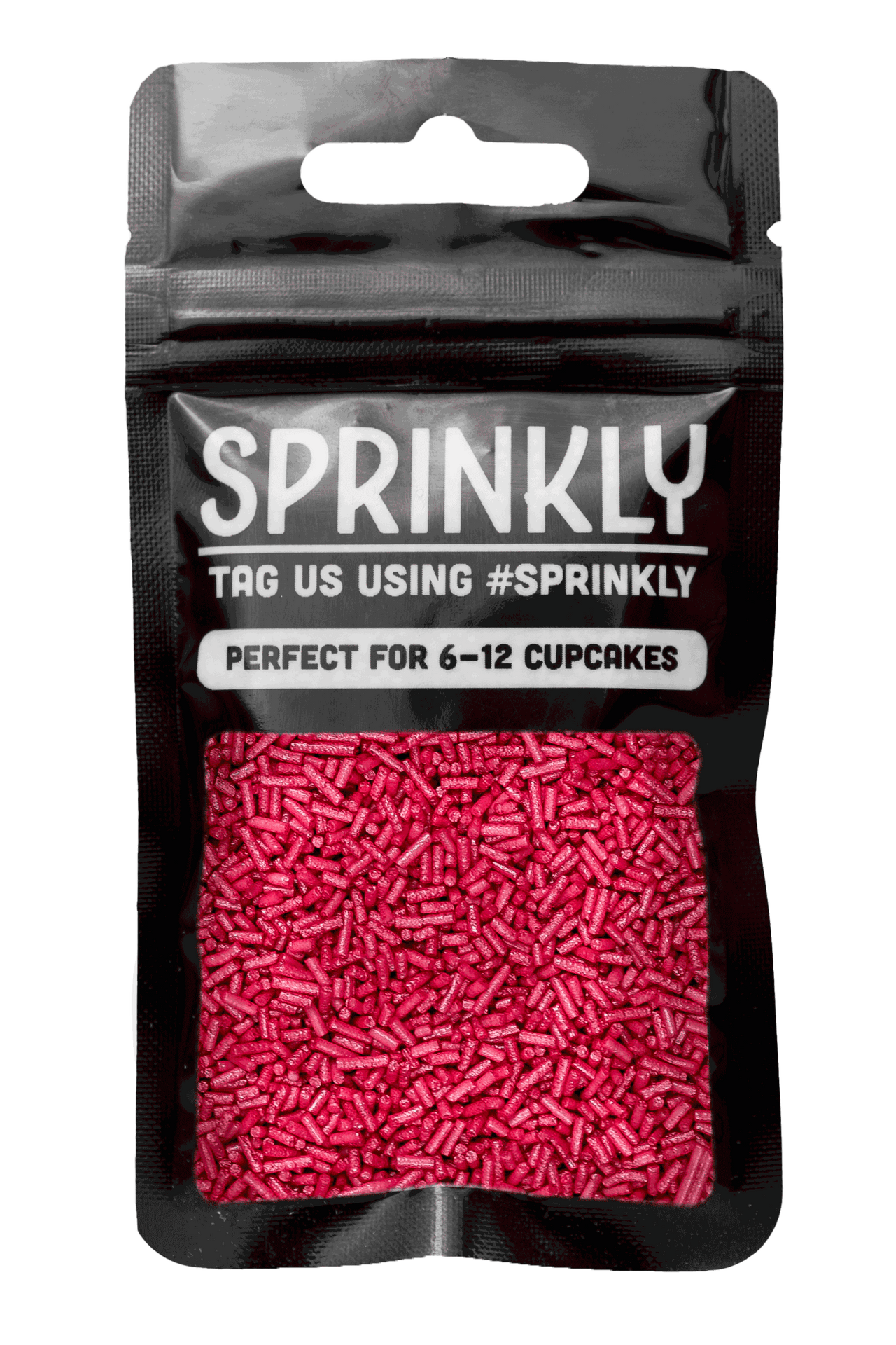 Glimmer Strands - Deep Pink (No E171) Sprinkles SPRINKLY