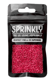Glimmer Strands - Deep Pink (No E171) Sprinkles SPRINKLY