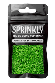 Glimmer Strands - Green (No E171) Sprinkles SPRINKLY
