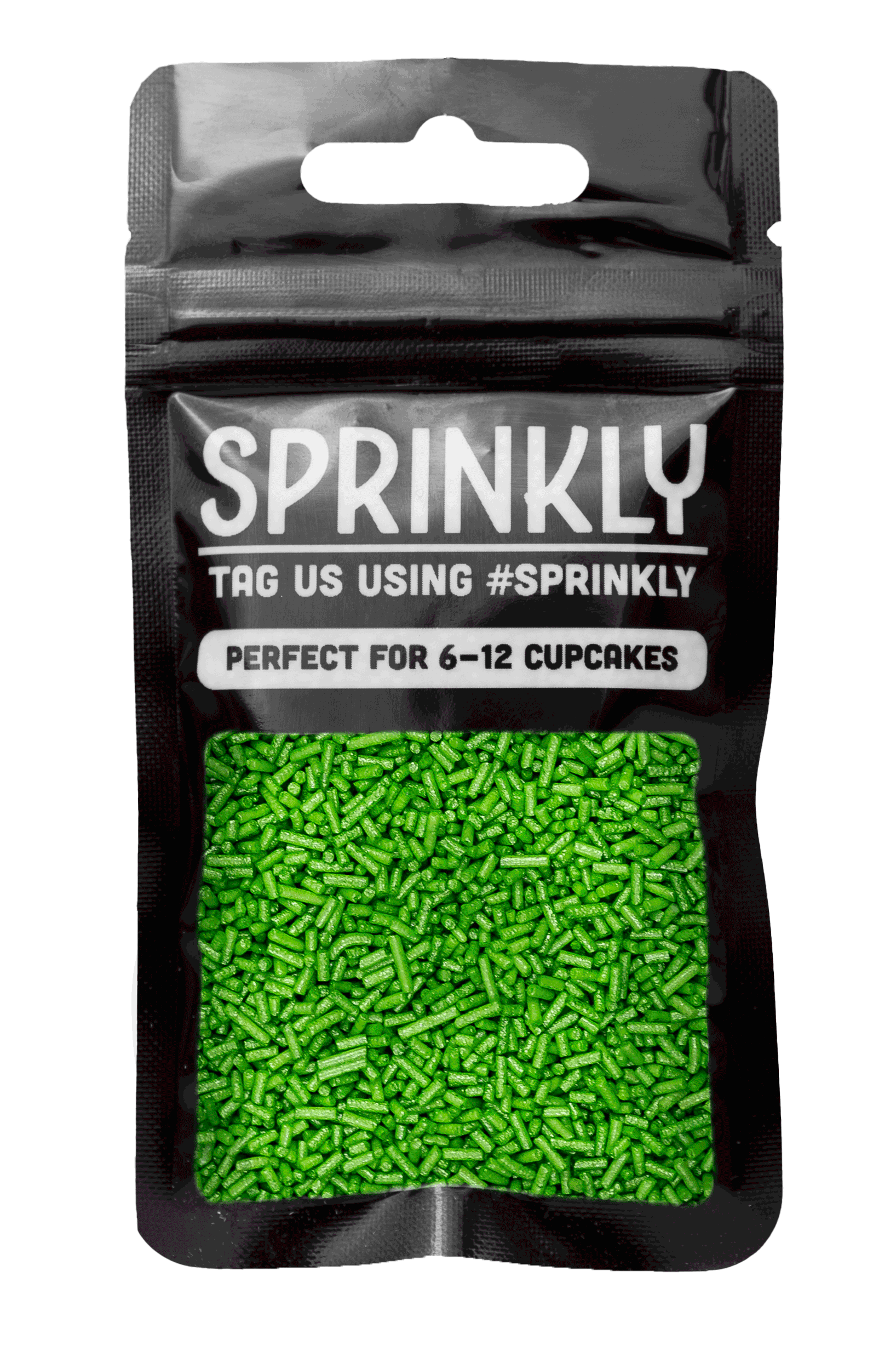 Glimmer Strands - Green (No E171) Sprinkles SPRINKLY