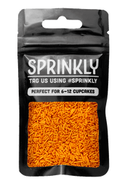 Glimmer Strands - Orange (No E171) Sprinkles SPRINKLY