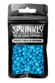 Mini Chocolate Beans - Baby Blue Sprinkles Sprinkly 30g Sample Packet 