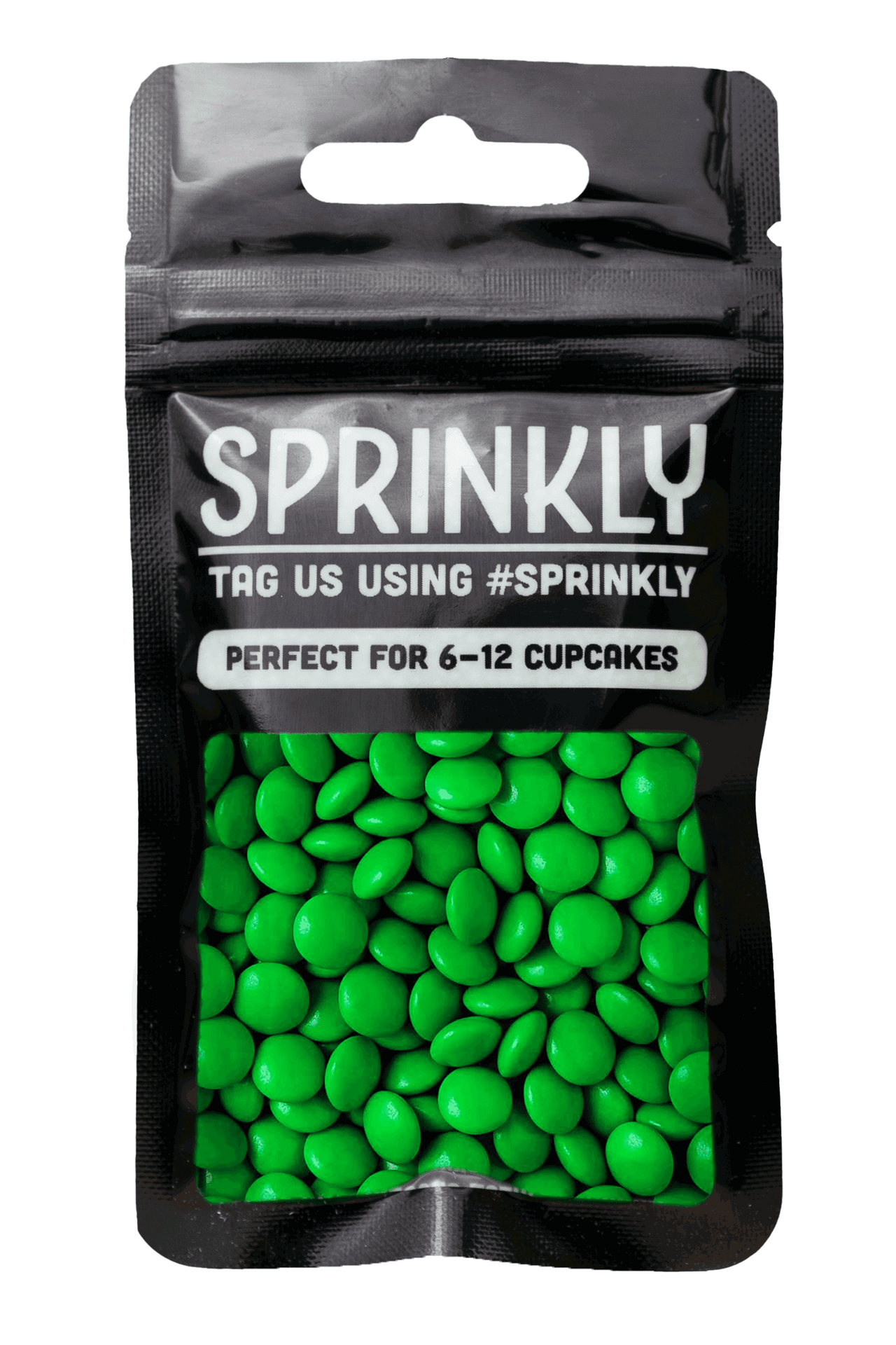 Mini Chocolate Beans - Green Sprinkles Sprinkly 30g Sample Packet 