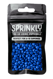 Mini Chocolate Beans - Royal Blue Sprinkles Sprinkly 30g Sample Packet 