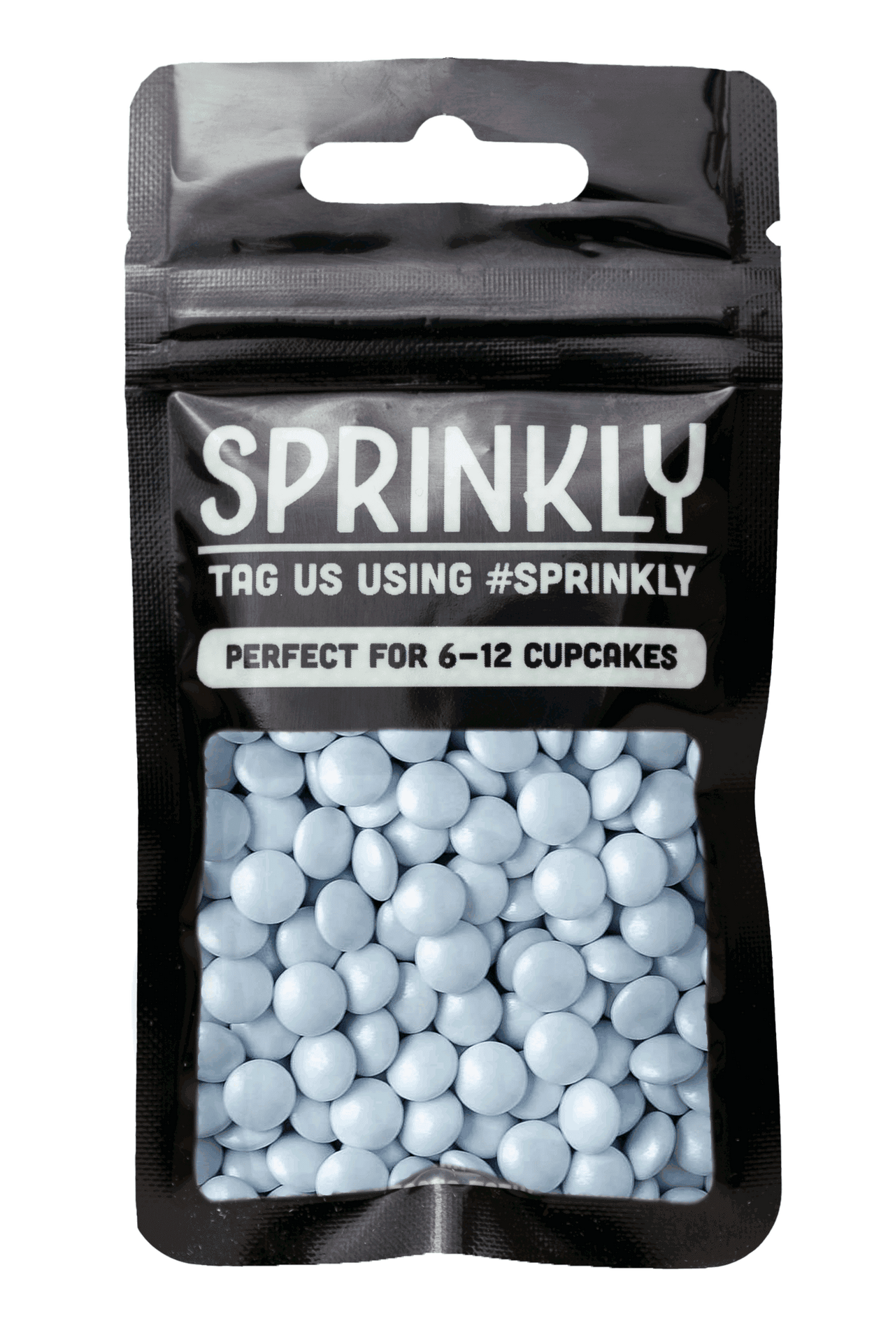 Mini Chocolate Beans - White Sprinkles Sprinkly 30g Sample Packet 