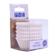 Mini Cupcake Cases - White - 100 Pack Cupcake Cases PME 