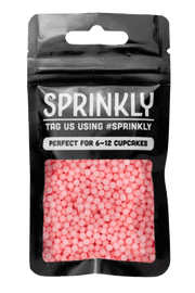 Organic Pearls - Pink Sprinkles SPRINKLY 30g Sample Packet