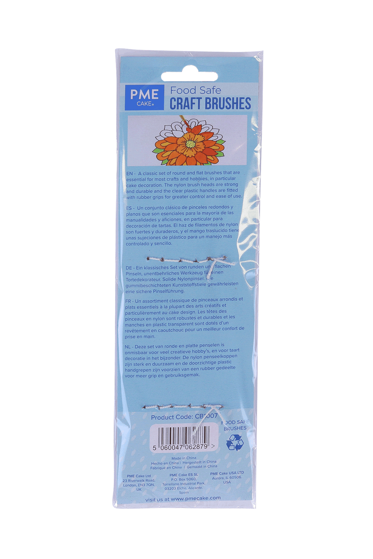PME - Craft Brushes - Set of 5 Brushes PME